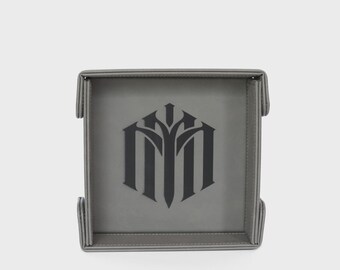 Minmaxed |  SM Magnetic Vegan Leather Dice Tray (Square)