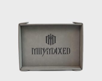 Minmaxed |  LG Magnetic Vegan Leather Dice Tray (Rectangular)