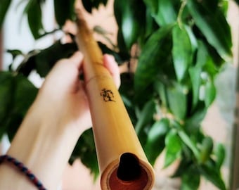 Northern Bamboo Xiao Flute: Handmade Meditation Zen Instrument, Musician Gift, Key D C