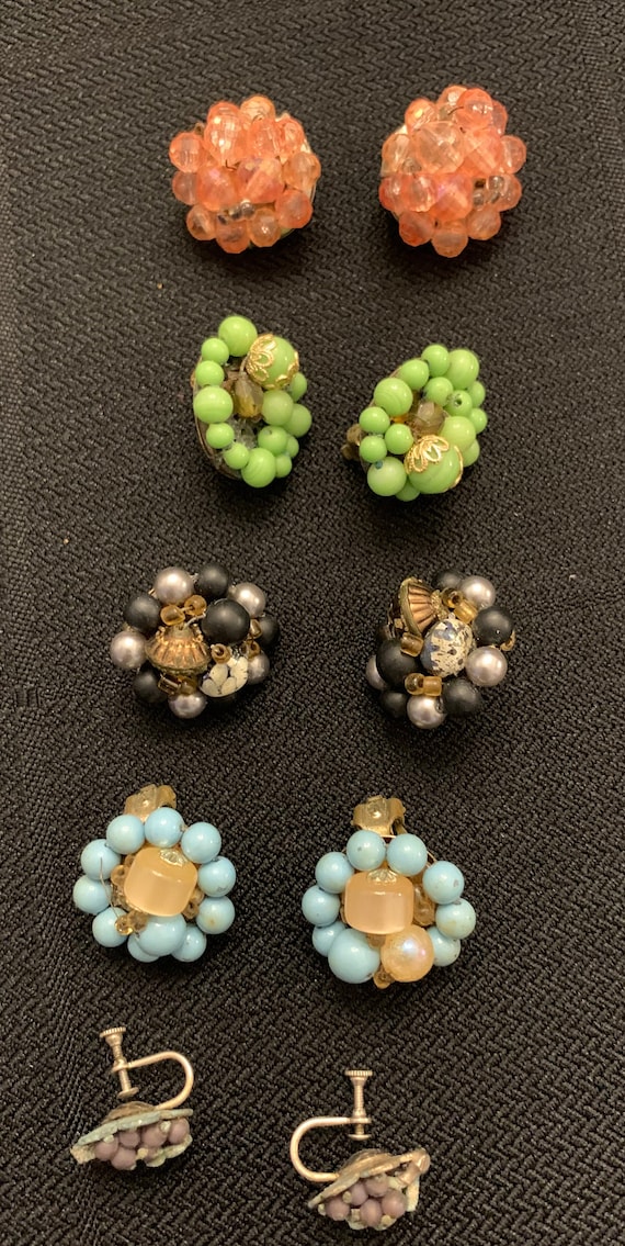 Vintage Clipon Earring Collection Etsy
