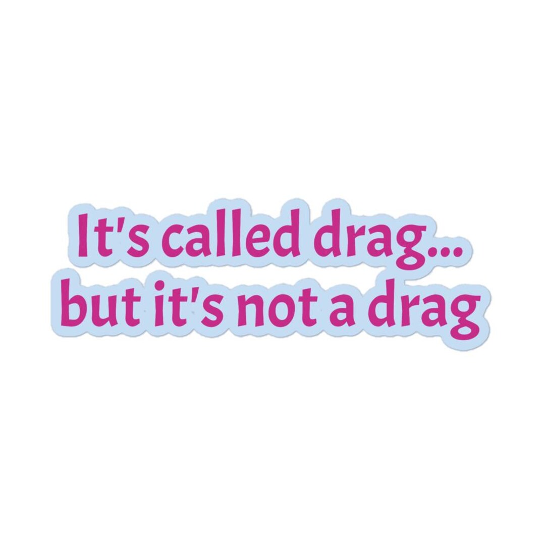 Drag Sticker - Etsy