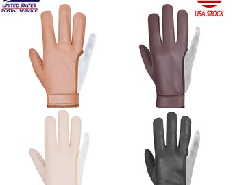 DKZ Leather Archery Glove, 4 Finger Right Hand