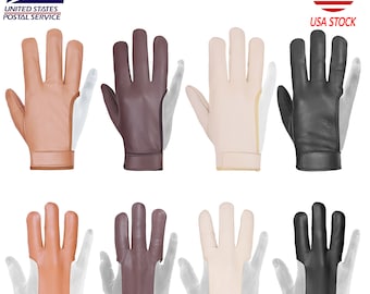 Leather Archery Glove, Reinforced Finger Protection, Right Hand Archers