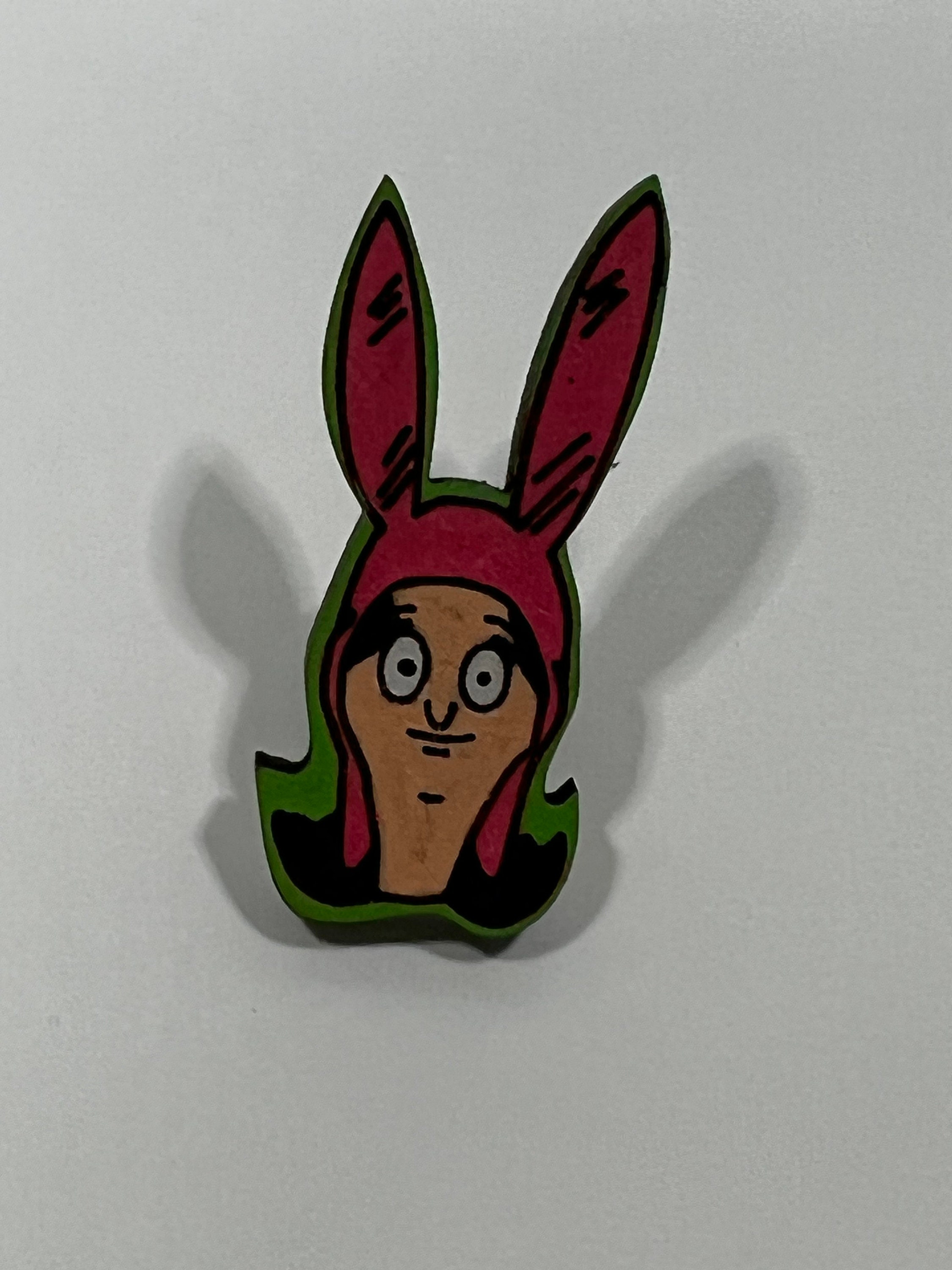 Louis Belcher Bobs Burgers Earrings Wooden Hand Painted Laser 