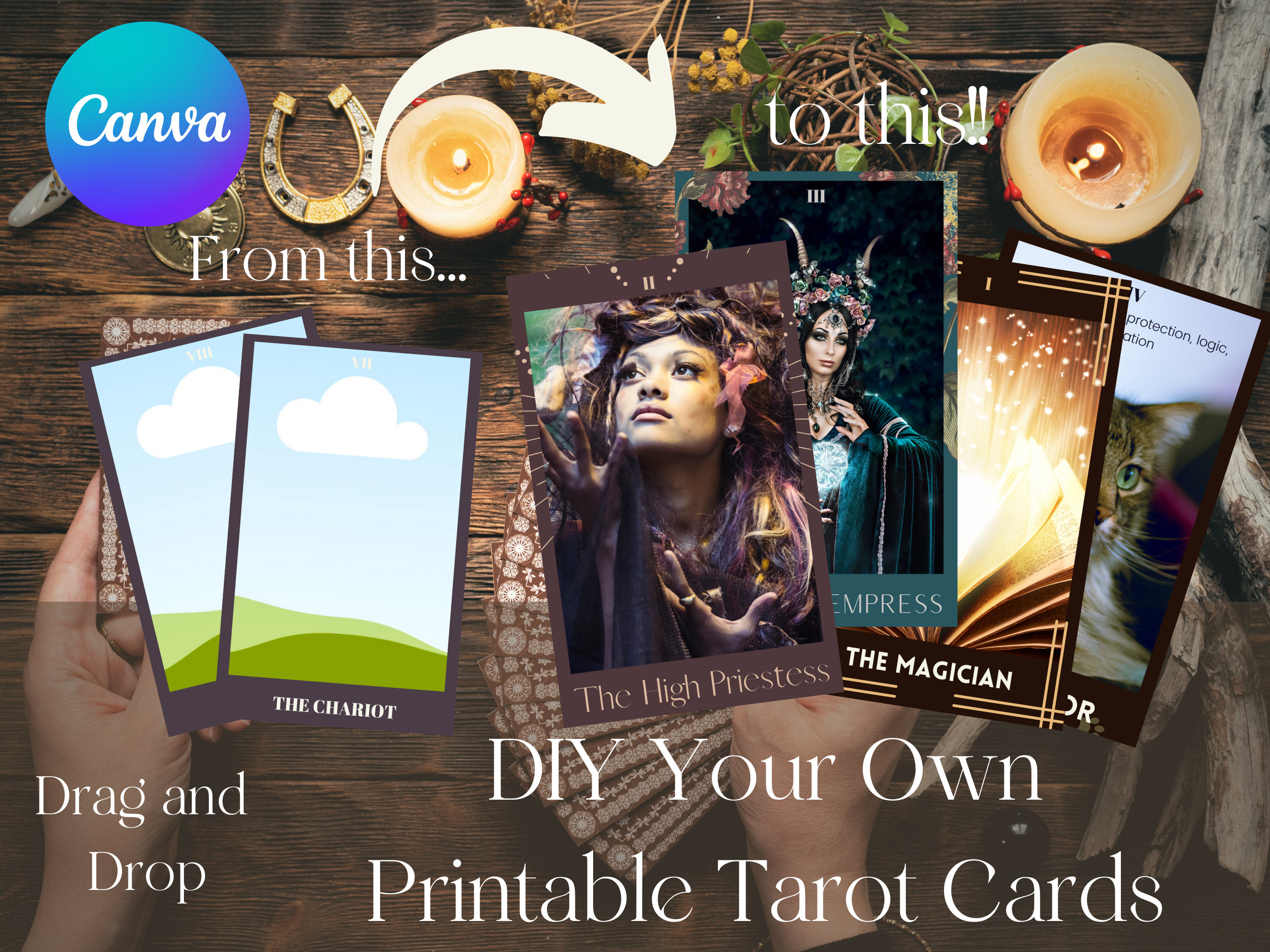 DIY Printable Tarot Cards Create and Print Your Own Tarot Etsy DIY Printable Tarot Cards Create and Print Your Own Tarot Etsy