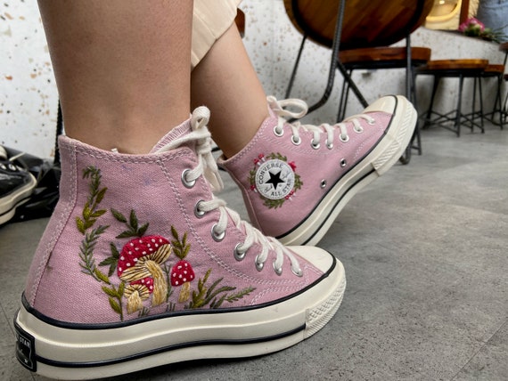 orange flower converse