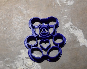 Teddy with heart cookie cutter cookie cutter for baking cookies