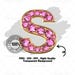 Pink Diamond Alphabet & Numbers Clipart – Luxury Gold Crystal Letters ...