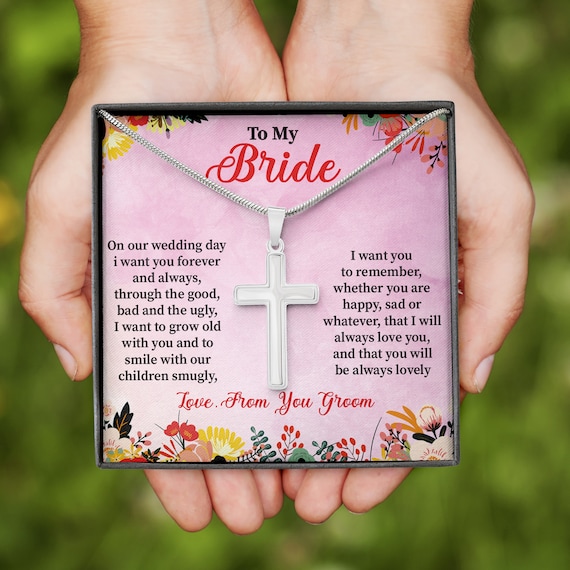 Necklace for christian bride deals