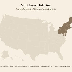 May 2027 Nature Study Pack, Northeast, 11 States, Printable PDF (7 pages each) image 2