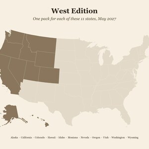 May 2027 Nature Study Pack, West, 11 States, Printable PDF (7 pages each) image 2
