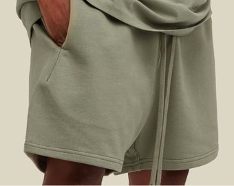 Streetwear Unisex Heavyweight Earth Tone Loose Fit Shorts