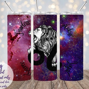 leo zodiac tumbler wrap