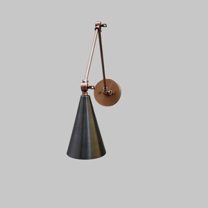 Modern Adjustable Brass Wall Lamp, Elegant Lighting Sconce image 8