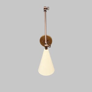 Modern Adjustable Brass Wall Lamp, Elegant Lighting Sconce image 2