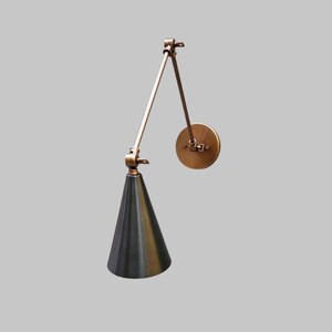 Modern Adjustable Brass Wall Lamp, Elegant Lighting Sconce image 7