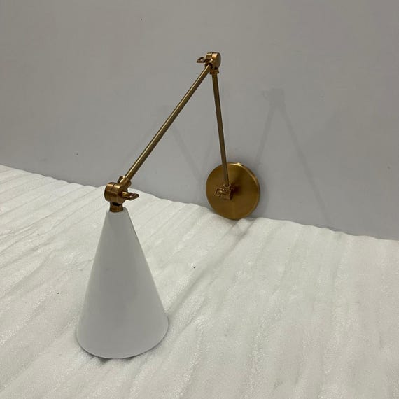 Modern Adjustable Brass Wall Lamp, Elegant Lighting Sconce