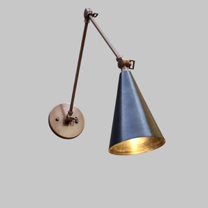 Modern Adjustable Brass Wall Lamp, Elegant Lighting Sconce image 10