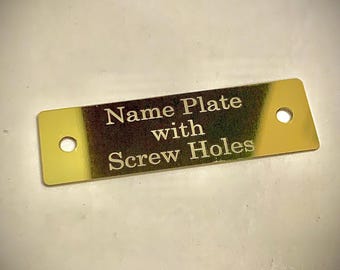 Placa de aluminio grabada: 50 x 15 mm, varios colores.