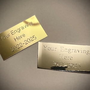 Personalised Trophy Engraving Plate 50mm x 25mm