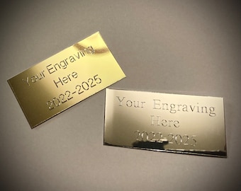 Personalised Trophy Engraving Plate 50mm x 25mm