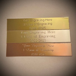 Personalised Trophy Engraving Plate 70mm x 15mm image 8