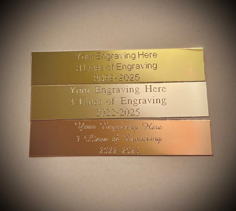 Personalised Trophy Engraving Plate 70mm x 15mm image 8