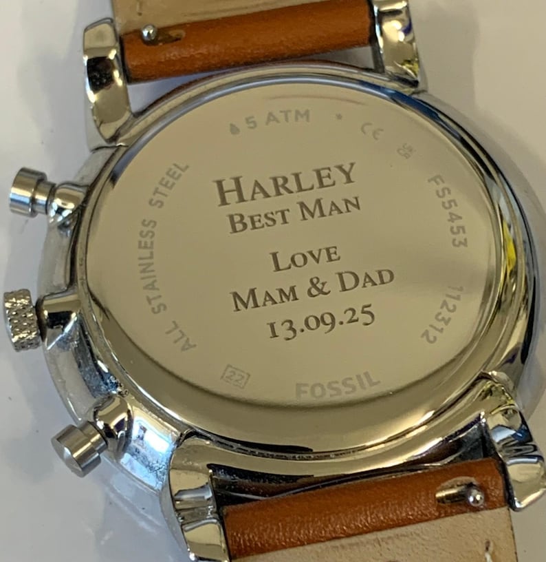 Inviaci il tuo orologio per farlo incidere dai migliori del settore! Incisione orologi realizzata da professionisti. immagine 10
