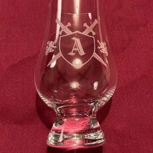 Initial Scottish Glencairn Tasting Glass.