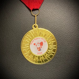 10 Santa Dash Metallmedaillons