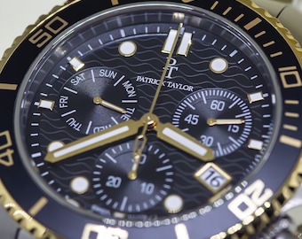 Maverick Gold Men's Watch Swiss Made Watch Men's Timepiece