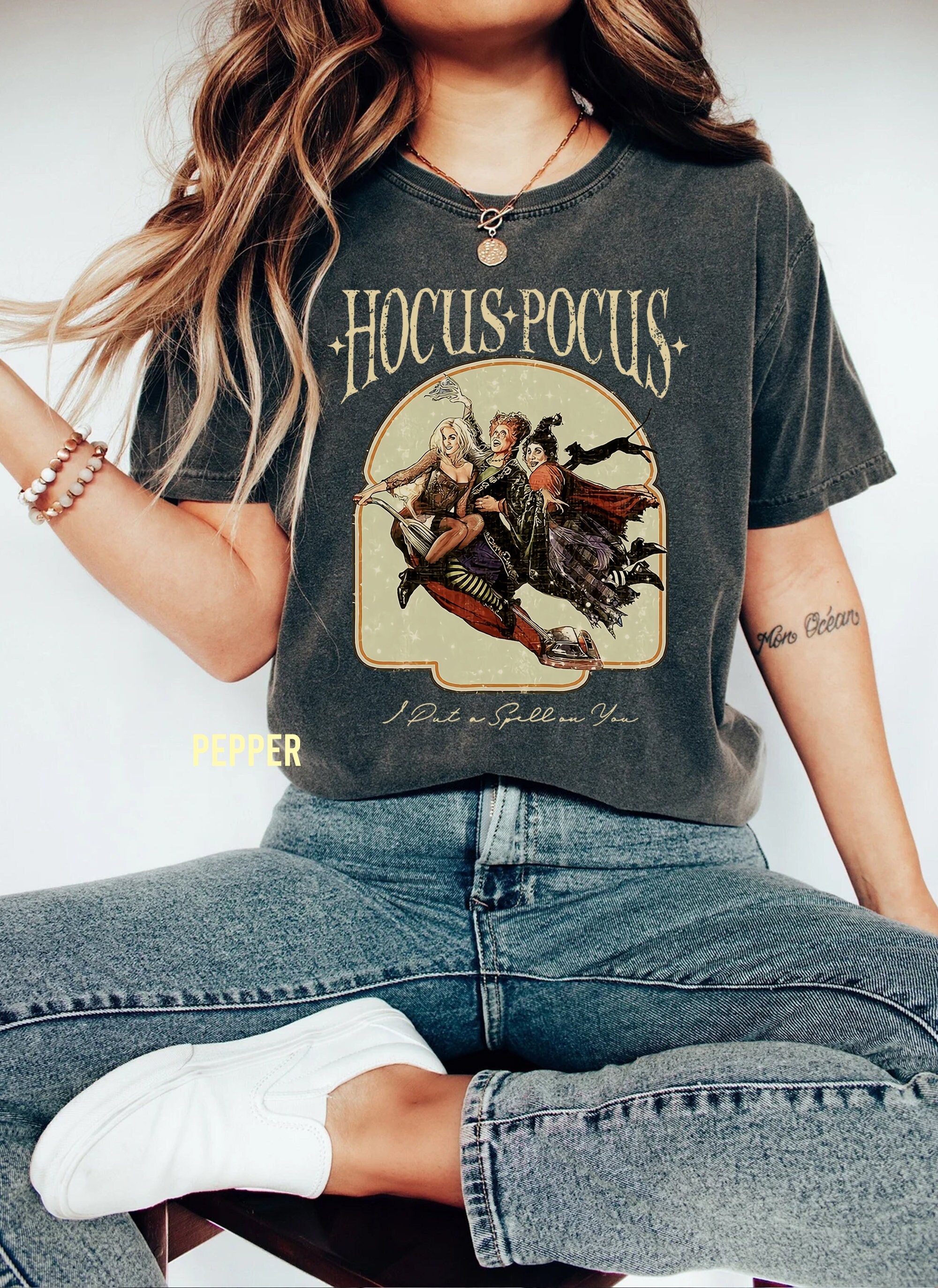 Discover Hocus Pocus T-Shirt, Sanderson Sisters Shirt, Horror Movie Shirt, Hallowen Gifts, Halloween Party, Vintage Halloween Shirt