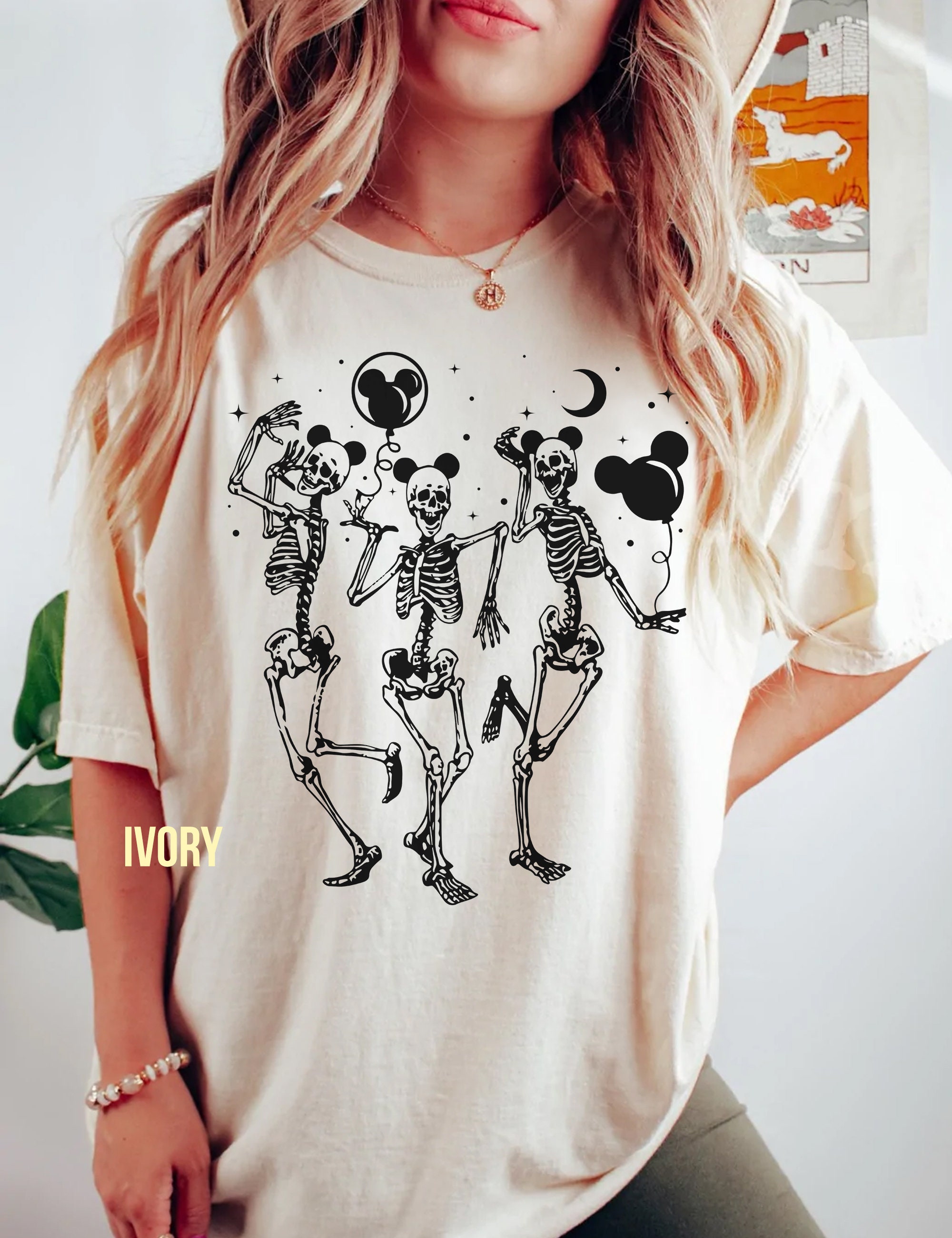 Discover Disney Skeleton Comfort Colors shirt, Skeleton Mickey Comfort Colors shirt, Mickey Balloon T-shirt