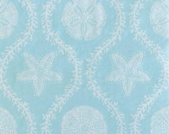 decoupage napkins, 2 turquoise beach guest size napkins for decoupage cardmaking junk journals, shell paper napkins