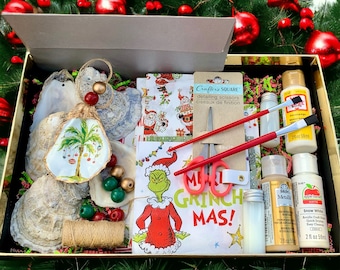 DIY Oyster Ornament Kit, Christmas Oyster Kit,