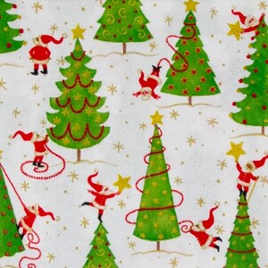 decoupage napkins, Santa clause paper napkins, 3 individual Christmas tree cocktail size napkins for decoupage scrapbook card making crafts