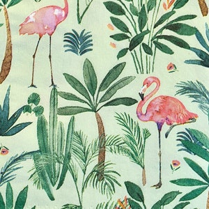 napkins for decoupage, flamingo paper napkins, 2 individual guest size tropical bird napkins for decoupage mixed media paper crafts,