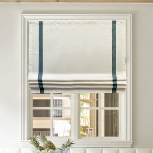 Roman Shade With Lining, Window Blinds, Light Filtering, Custom Size Shades Available