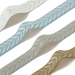 2 Inches Decorative Trims for Drapery, Curtain Tapes, Upholstery Ribbon, Pillow Border, Sold By The Yard