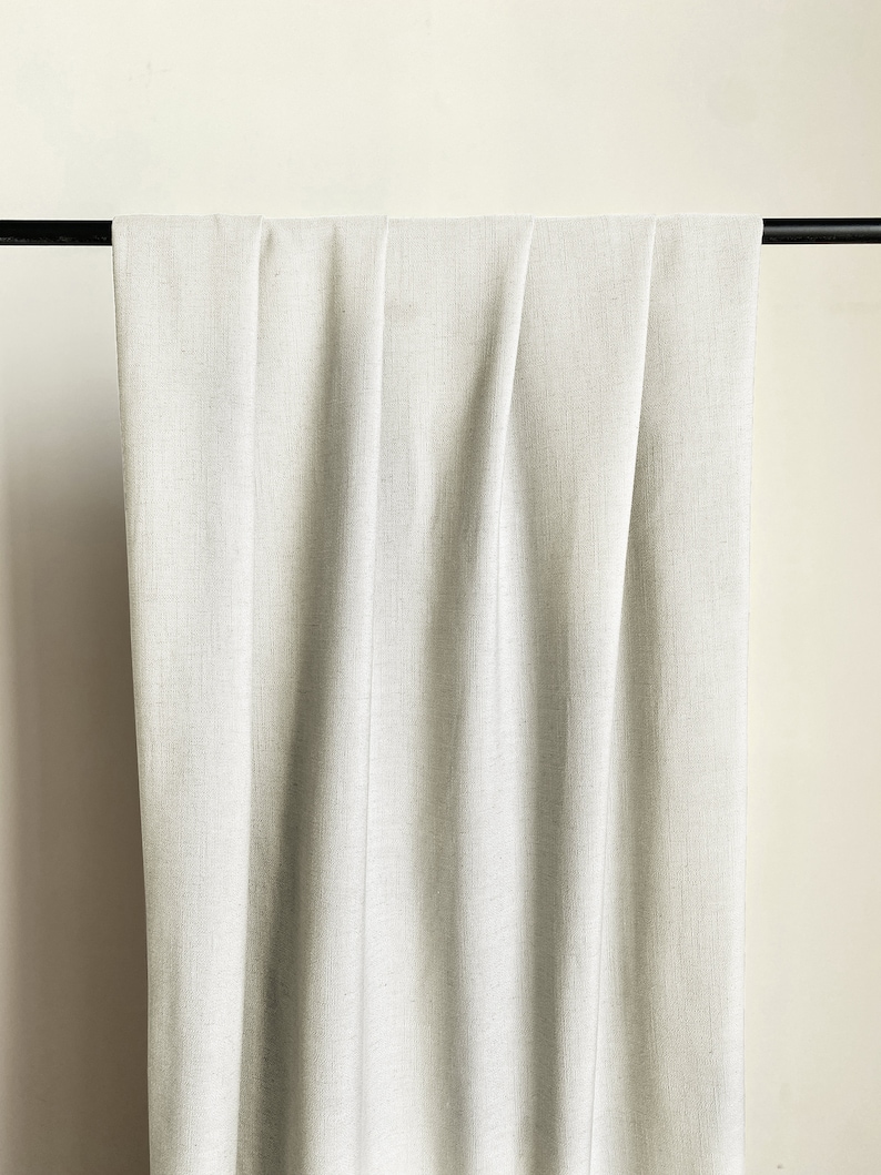 Color Block Cotton Linen Curtain Panels Beautiful Custom Etsy