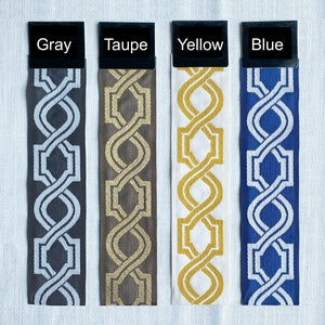 2.5 Inches Decorative Trims for Drapery, Curtain Tapes, Upholstery Ribbon, Pillow Border, Sold By The Yard