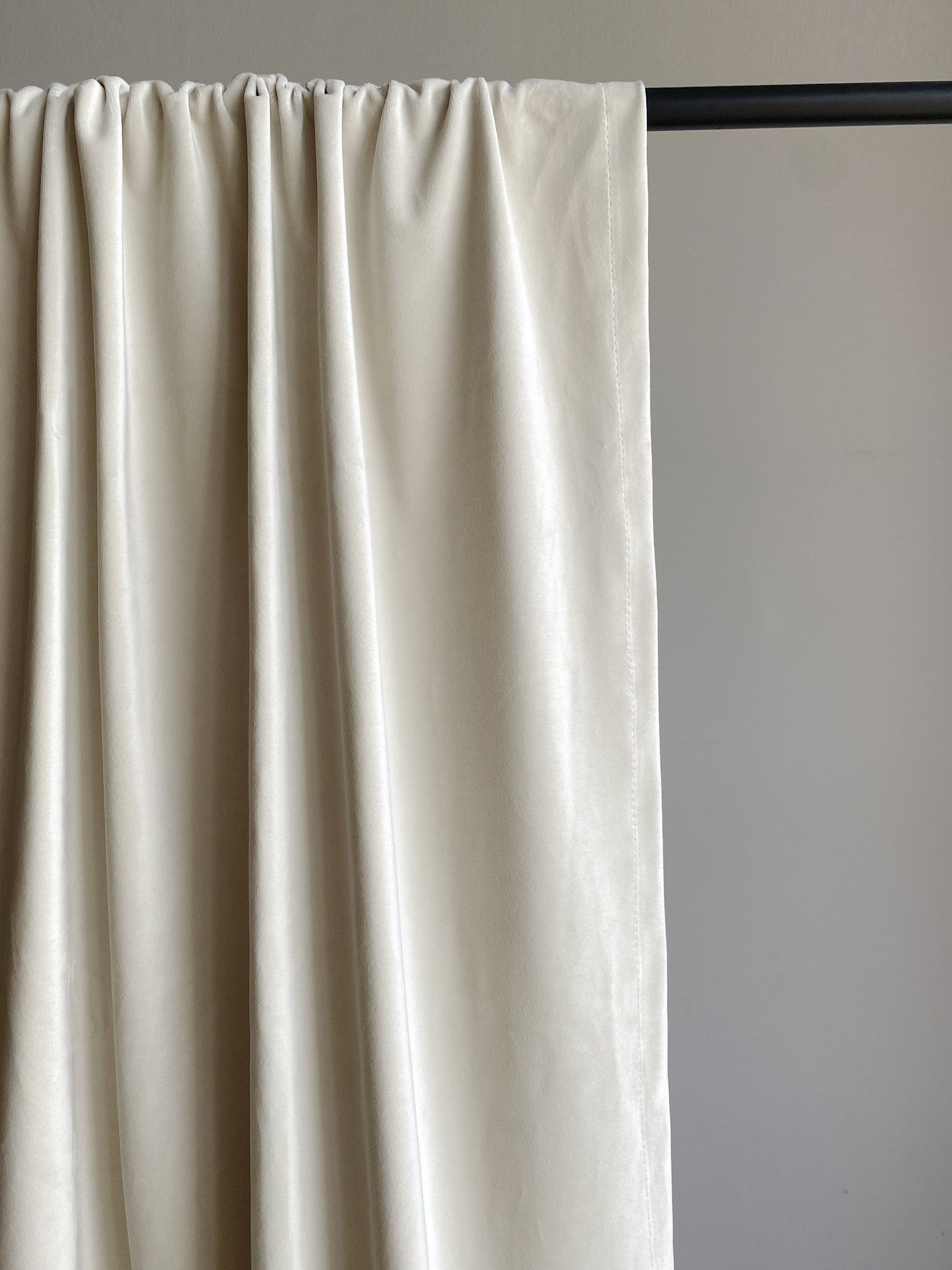 Cream Velvet Curtain Panels Beautiful Custom Curtains and Etsy