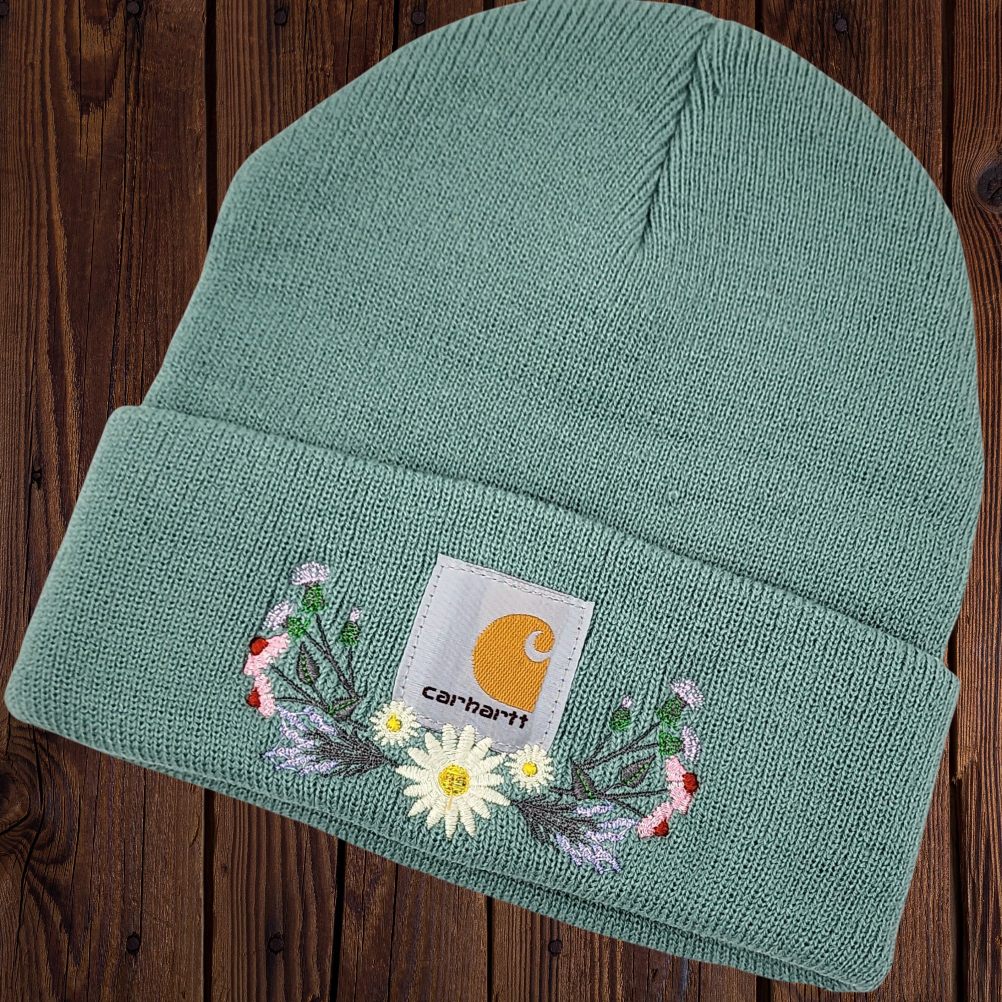 balsam green carhartt beanie
