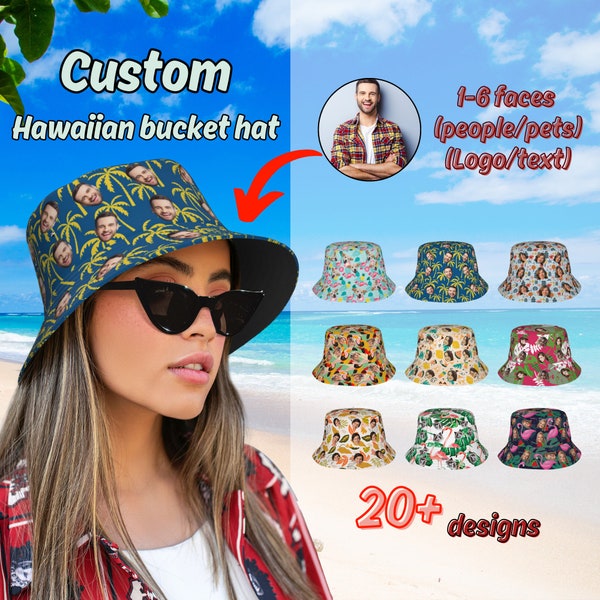 Custom Bucket Hat With Face, Personalized Bucket Hat For Women/Men, Summer Hat for Party, Custom Face Hat, Bachelor Party Gift,Birthday Gift