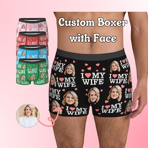 I Love My Boyfriend Custom Boxers