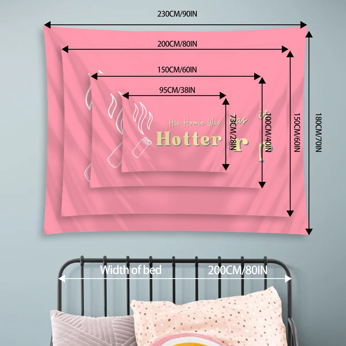 His Homie Was Hotter Funny Tapestry Girl Tapestry Funny Dorm Etsy