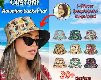 Custom Bucket Hat With Photo, Personalized Bucket Hat For Women/Men, Summer Hat for Party, Custom Face Hat, Bachelor Party, Summer Gifts