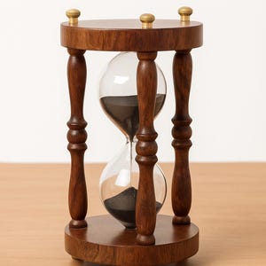 Classic Hourglass Sand Timer – 30 Minute Natural Sand Glass for Office Table & Home Decor