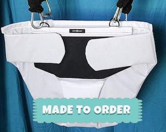 Jumper for Adults - 300lb Capacity - Fun & Fitness in One! Adult Bouncer for Exercise, Rehab, Stimming, and Fun! - White (Made To Order)