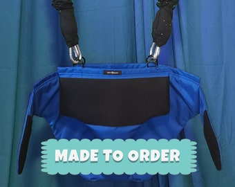 Jumper for Adults - 300lb Capacity - Fun & Fitness in One! Adult Bouncer for Exercise, Rehab, Stimming, and Fun! - Blue (Made To Order)